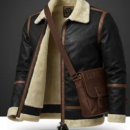 futse peno Men Solid Leather Jacket-picture-21