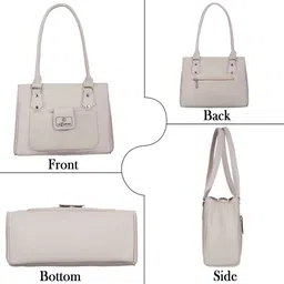 lazzaroo Women Beige Shoulder Bag - Regular Size image 3