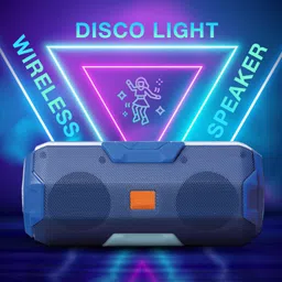 XVEP 006 Dolby sound Bass With Disco Color Change Light Wireless Bluetooth Speaker 5 W Bluetooth Party Speaker image 2