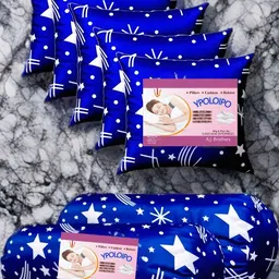 liponos 5 Cushion And 2 Polyester Fibre Abstract Bolster Pack of 7-picture-15