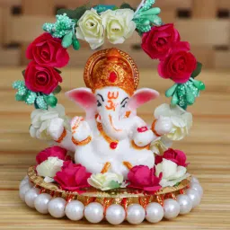 ecraftindia Lord Ganesha Red Metal Idol-picture-17