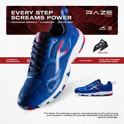 hundred Raze Pro Badminton Shoes For Men image 2
