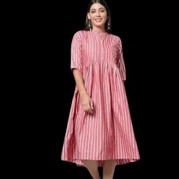 theicon Women Bodycon Pink Knee Length Dress-picture-18