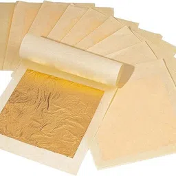 ask vark wala 24K Edible Gold Leaf Sheets for Food Decoration | Luxury Cake Dessert & Toppings No 5.CM 4 gsm Craft paper-picture-10