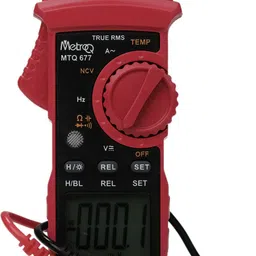 metro q Digital Clamp Meter MTQ 677 - 3 3/4 Digital LCD, 4000 Count Display Digital Multimeter image 2