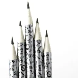 kidwill Paper Pencils with 1 Eraser & Sharpener, Hb2 Extra Dark Black Pencil-picture-21