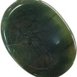 shubhanjali Green Jade Thumb Worry Stone for reiki healing crystals Vastu Meditation Polished Oval Crystal Stone-picture-12