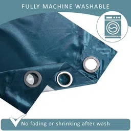 RUBOXA Blue & White 2 Pieces Abstract Window Curtains image 5