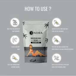 ENORA Brazilian Wax Beans- 100 g- Activated Charcoal With Spatula image 4