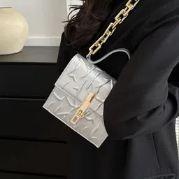 CORSICA Textured PU Structured Shoulder Bag image 3