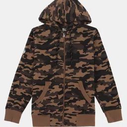 Bodycare Boys Hooded Camouflage Printed Lightweight Bomber Jacket-picture-32
