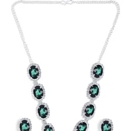 Sangria Stone-Studded Jewellery Set image 2