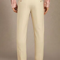 Louis Philippe Men Slim Fit Low-Rise Formal Trousers image 2