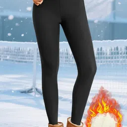 LADONNA Women Warm Thick Fur Lined Fleece Winter Thermal Tights-picture-35