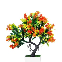 Dekorly Multi Plastic Artificial Flowers & Plants With Pot image 4