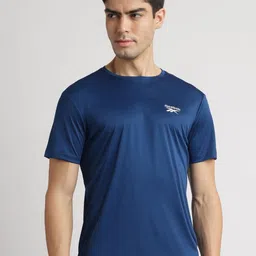 Reebok Brand Logo Printed Round Neck T-Shirt-image-11