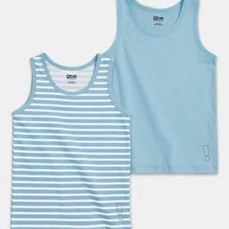 you got plan b You Got Plan Boys Pack Of 2 Printed Cotton Basic Vests VANumber-picture-51