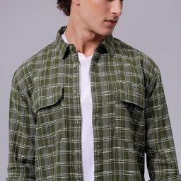 The Indian Garage Co Men Tartan Checked Relaxed Fit Cotton Casual Shirt-picture-17
