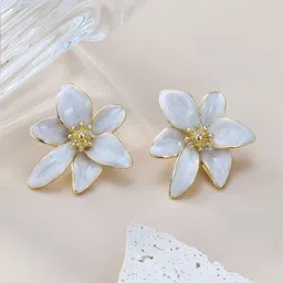 Celestique Floral Studs Earrings-picture-15
