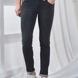 Canary London Men Smart Skinny Fit Low-Rise Light Fade Printed Stretchable Jeans-picture-25