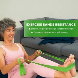 FirstFit Unisex Green Latex Resistance Band image 5