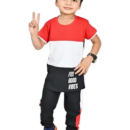 CHANDRIKA Kids-Boys Red Clothing Set-picture-17