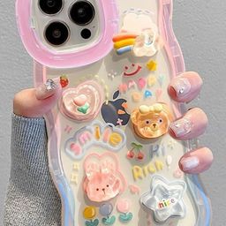 CASE CREATION Cartoon Characters Printed iPhone 14 Silicone Back Case-picture-18