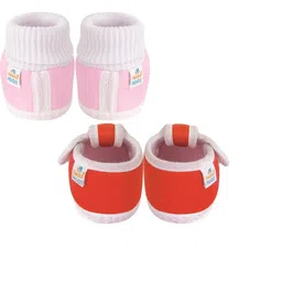 NESKA MODA Pink Cotton Booties image 3