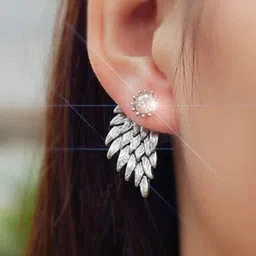 FIMBUL Feather Shaped Studs Earrings image 2