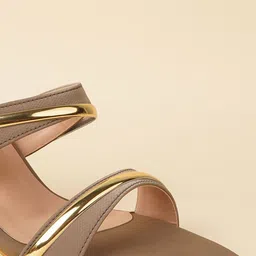 Rubeezz Women Embellished Slim Heeled Sandals image 4