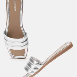 glitchez Women Textured Open Toe Flats image 4