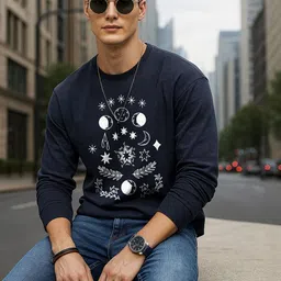 Moda Rapido Men Printed Round Neck Sweatshirt image 4