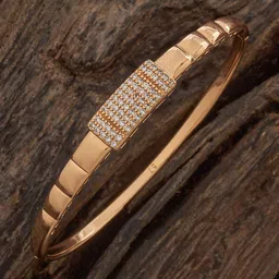 Kushal's Fashion Jewellery Gold-Plated Zircon Studded Party Kada Bangle-picture-27