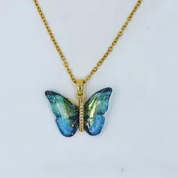 NILA Gold-Plated Butterfly Design Pendants With Chains-picture-33