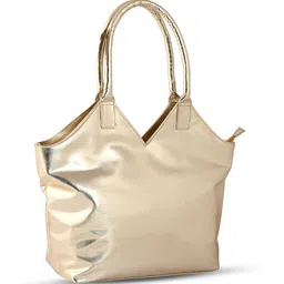 MARKQUES Leather Oversized Structured Tote Bag with Quilted image 2