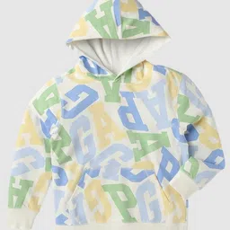 GAP Boys Typography Printed Pure Cotton Hoodie With Pockets-picture-44