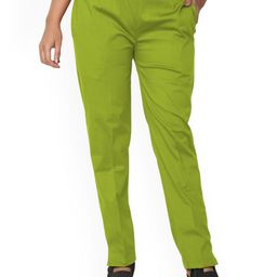 SRISARAS Women Slim Fit Cotton Peg Trousers-picture-31