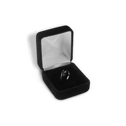 Navkar Crafts Adult Black Toned adjustable Hug Statement rings image 4