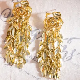 DIVASTRI Gold Alloy Earrings-picture-30