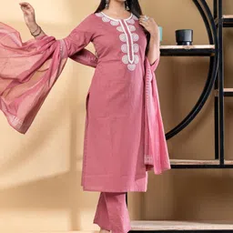 Readiprint Women Floral Printed Kurta with Trousers & Dupatta image 2