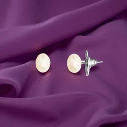 KASHVI PEARLS AND JEWELLERS Brass Silver-Plated Jewellery Set image 2