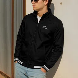 FTX Men Windcheater Open Front Jacket with Patchwork image 2