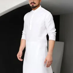 KRUDHA Men Yoke Design Kurta-image-3