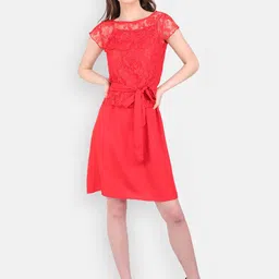 MARC LOUIS Women Cotton Fit and Flare Dress-image-50