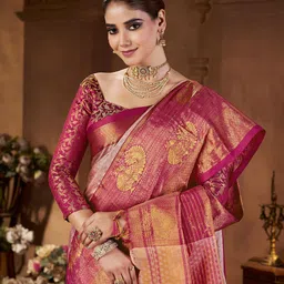 KALINI Zari Silk Blend Designer Saree image 2