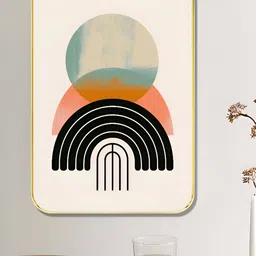 SAF White & Black 1 Piece Wood Abstract Wall Paintings-image-31