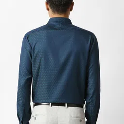 Van Heusen Regular Fit Geometric Printed Pure Cotton Formal Shirt image 4