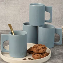 BODHI HOUSE blue Ceramic Dishwasher and Microwave Safe 4 Pieces Mugs 275 Ml-picture-45