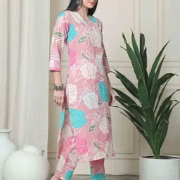 Roly Poly Women Floral Printed Regular Kurti with Trousers image 2