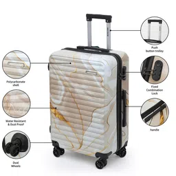 Red Tape Unisex Set Of 2 Printed Hard-Sided Trolley Bags image 4